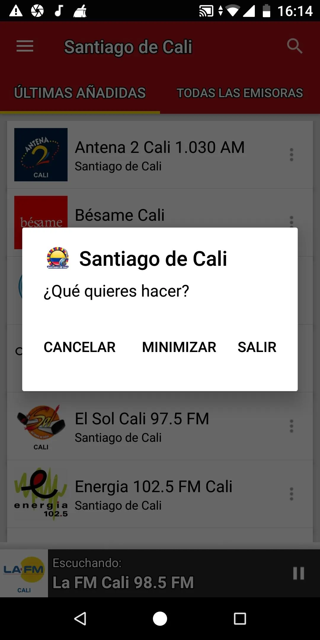 Radios from Santiago de Cali | Indus Appstore | Screenshot