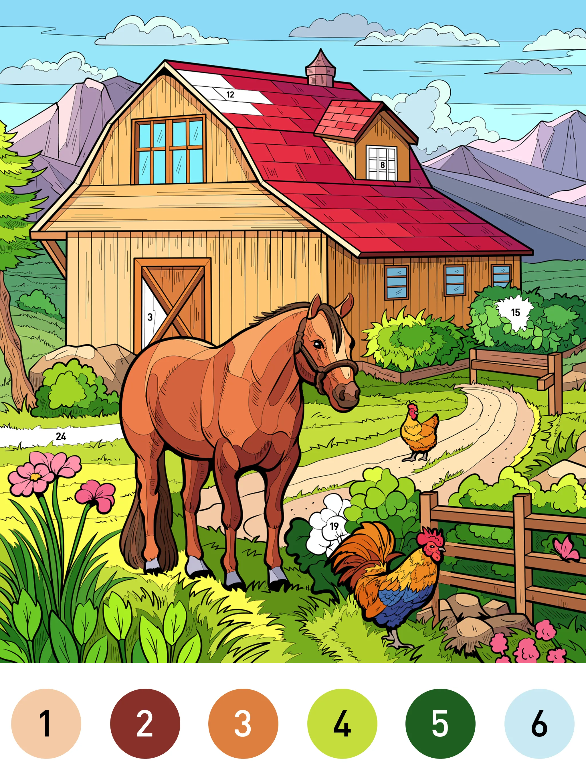 Country Farm Coloring Book | Indus Appstore | Screenshot