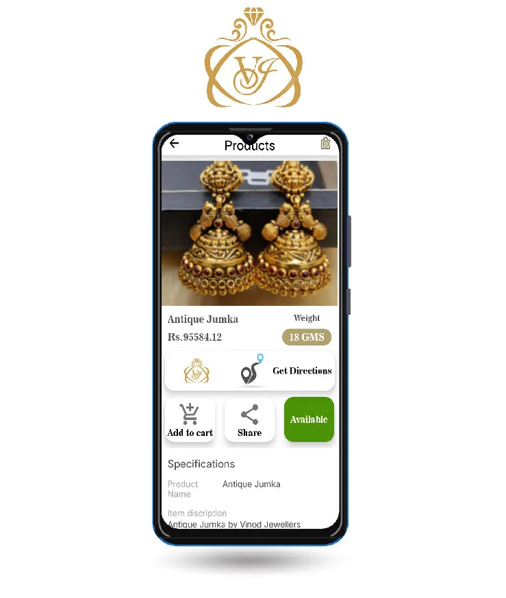 Vinod Jewellers | Indus Appstore | Screenshot