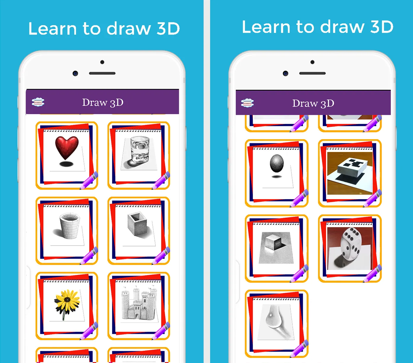 How to draw 3D | Indus Appstore | Screenshot