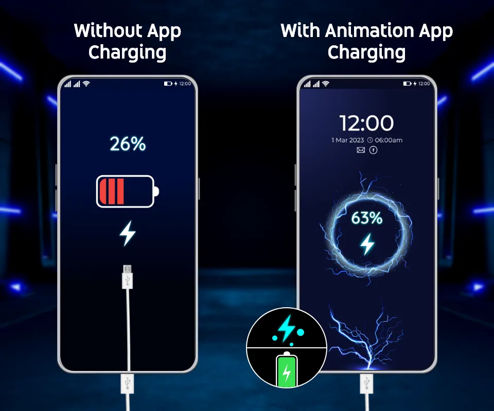 Battery Charging Animations 3D | Indus Appstore | Screenshot