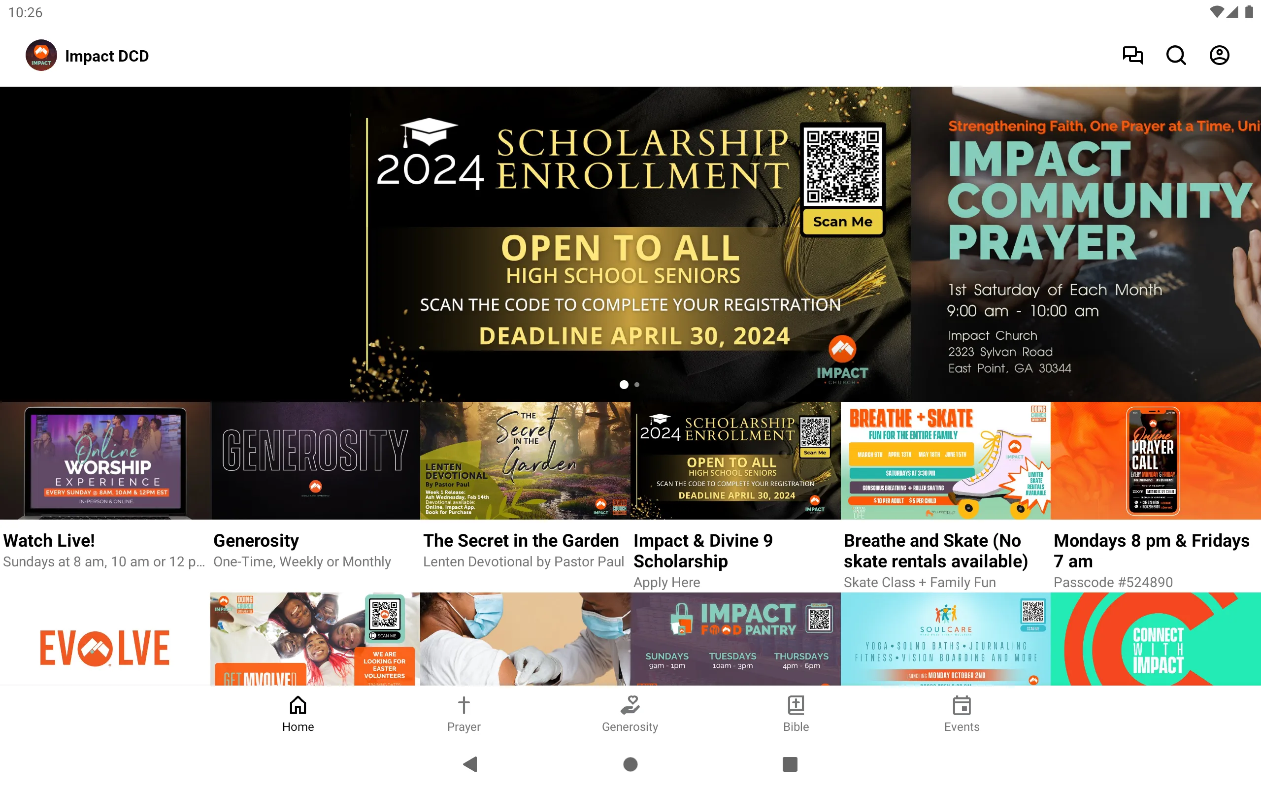 Impact Church App | Indus Appstore | Screenshot