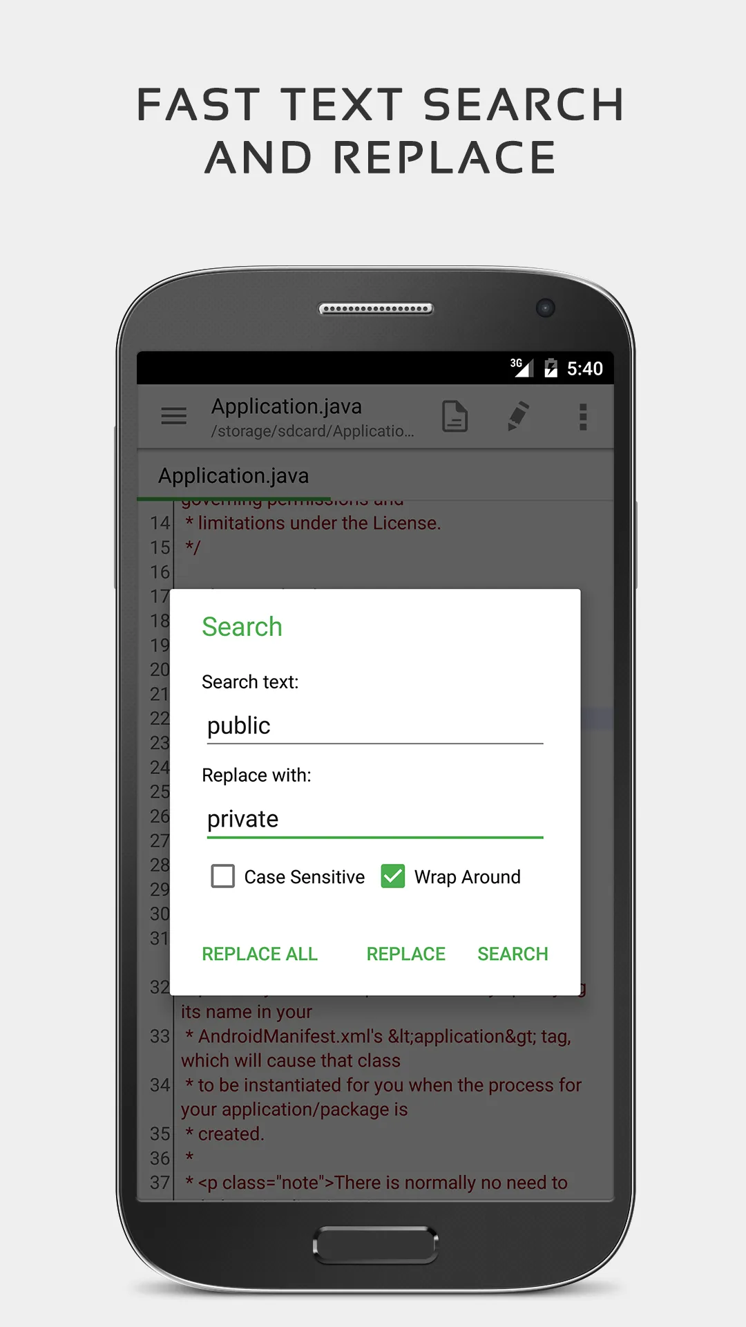 QuickEdit Text Editor | Indus Appstore | Screenshot