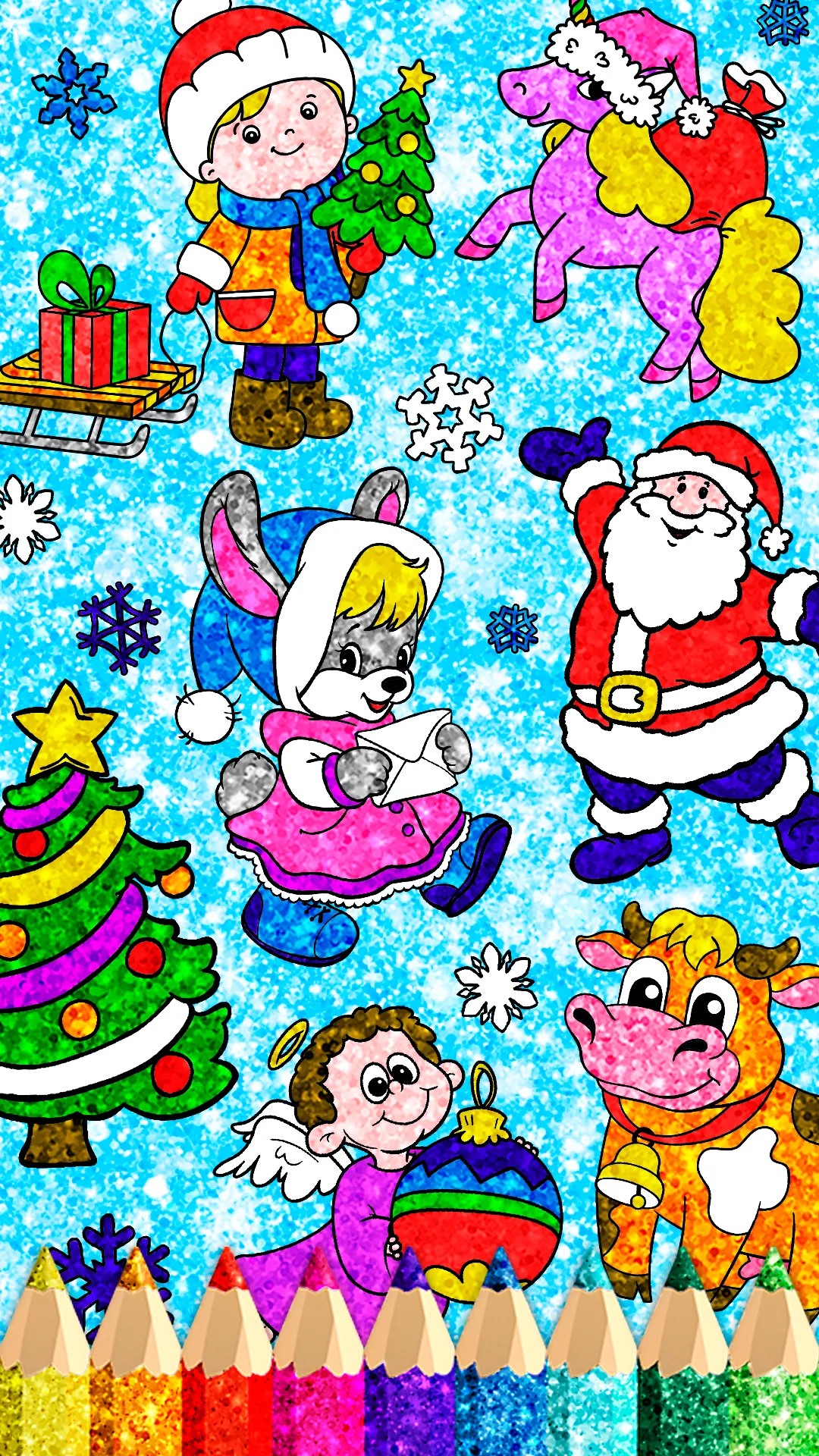 Christmas Color Game offline | Indus Appstore | Screenshot