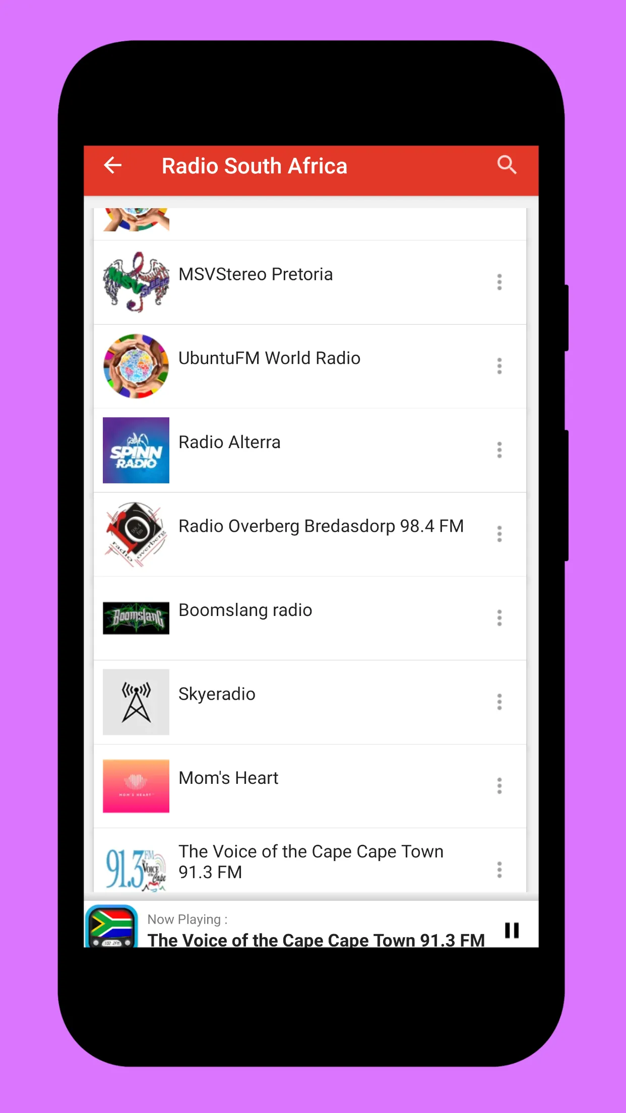 Radio South Africa + Radio FM | Indus Appstore | Screenshot