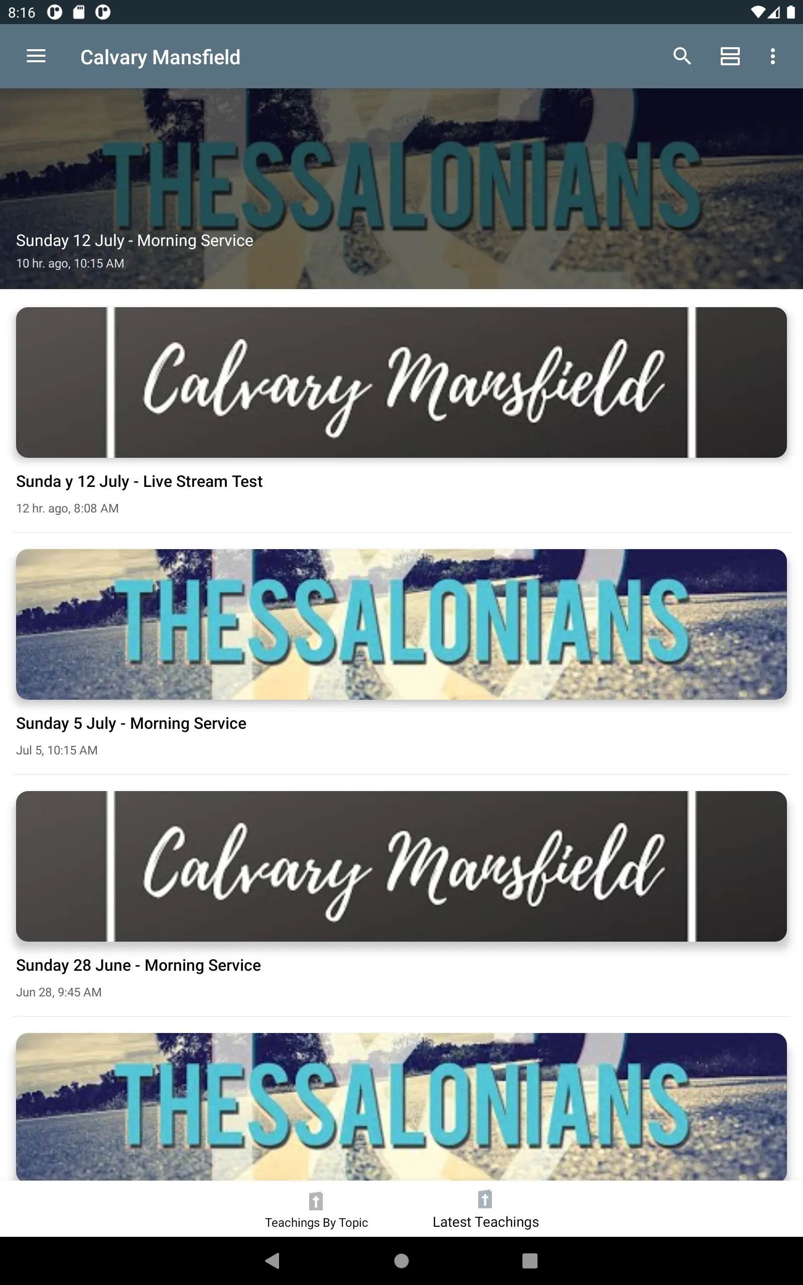 Calvary Mansfield | Indus Appstore | Screenshot