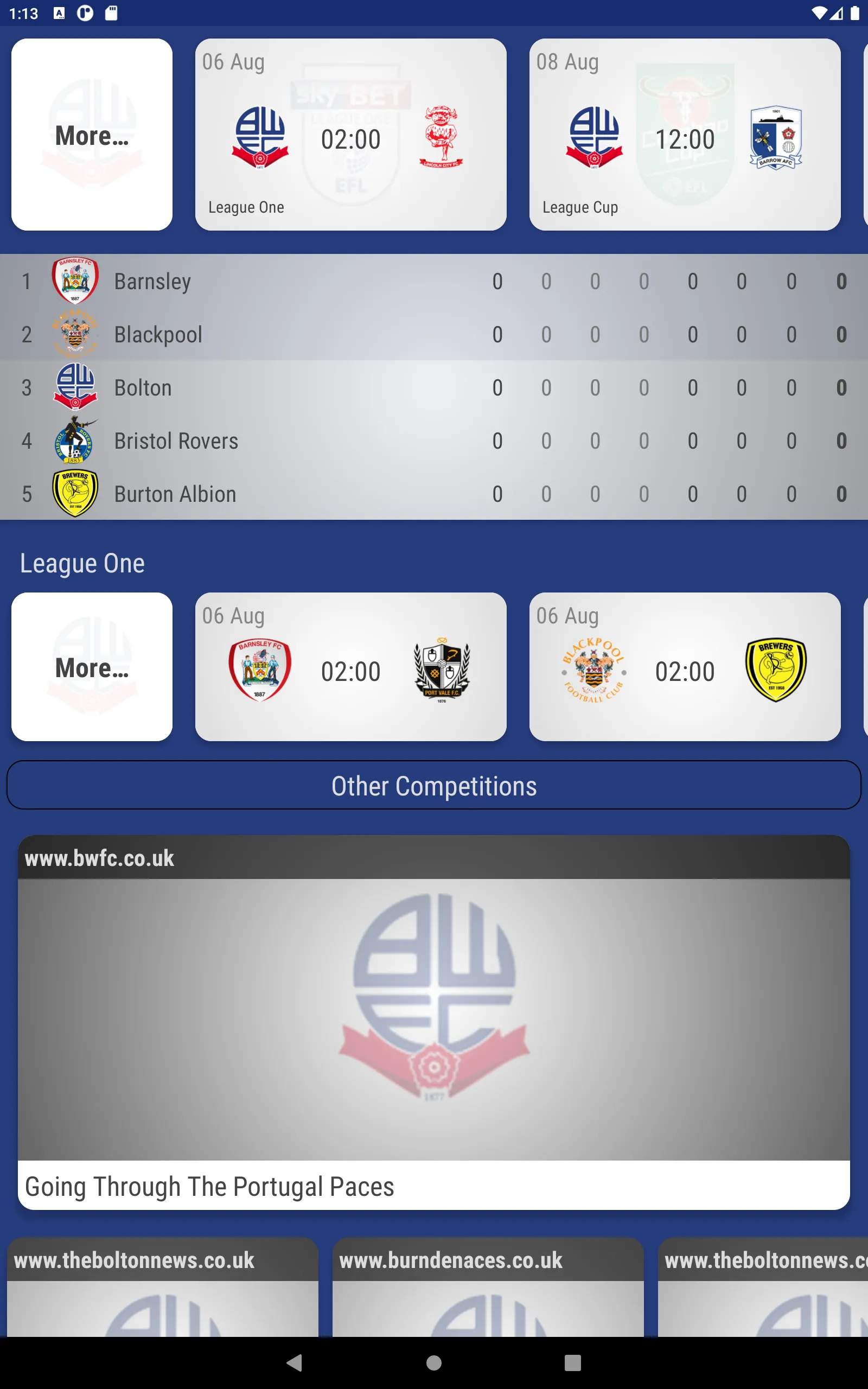 Bolton Wanderers Fan App | Indus Appstore | Screenshot