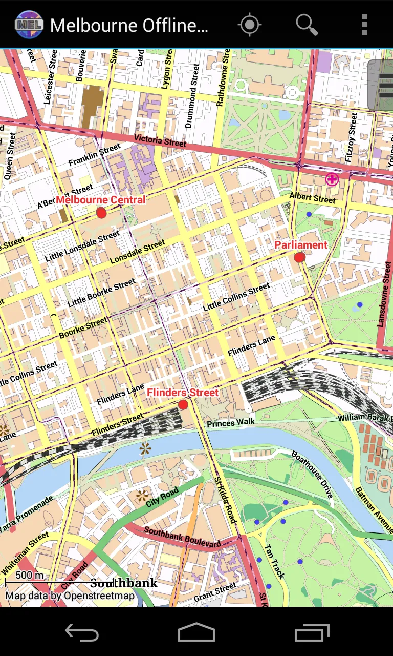 Melbourne Offline City Map | Indus Appstore | Screenshot