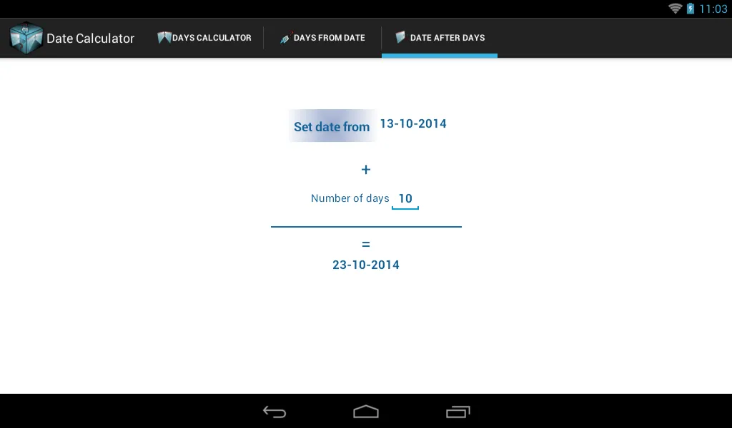 Date Calculator | Indus Appstore | Screenshot