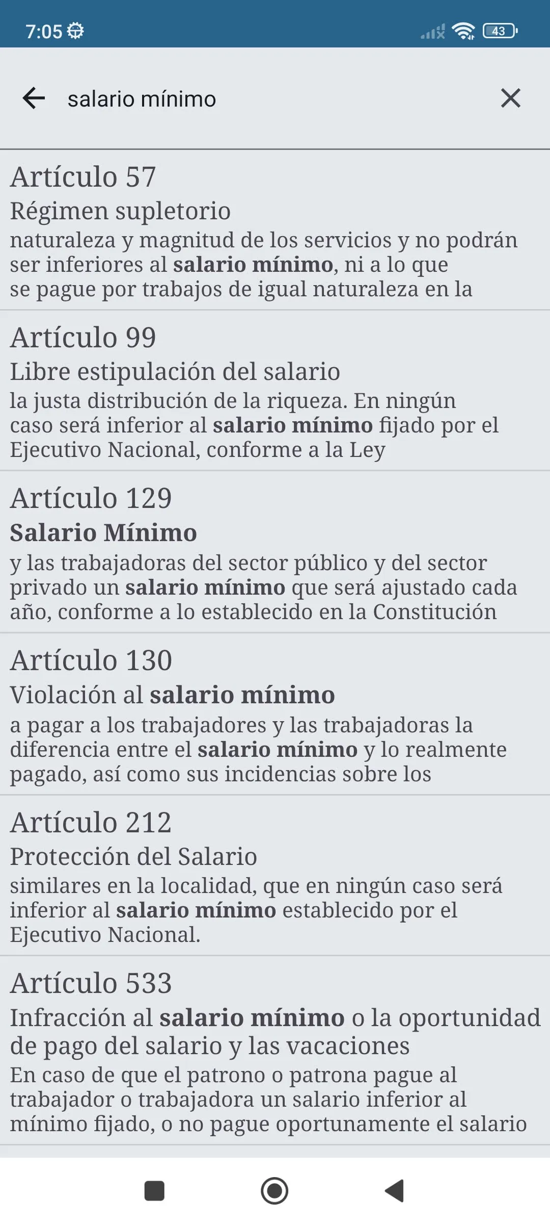 Ley de Trabajo Venezuela LOTTT | Indus Appstore | Screenshot