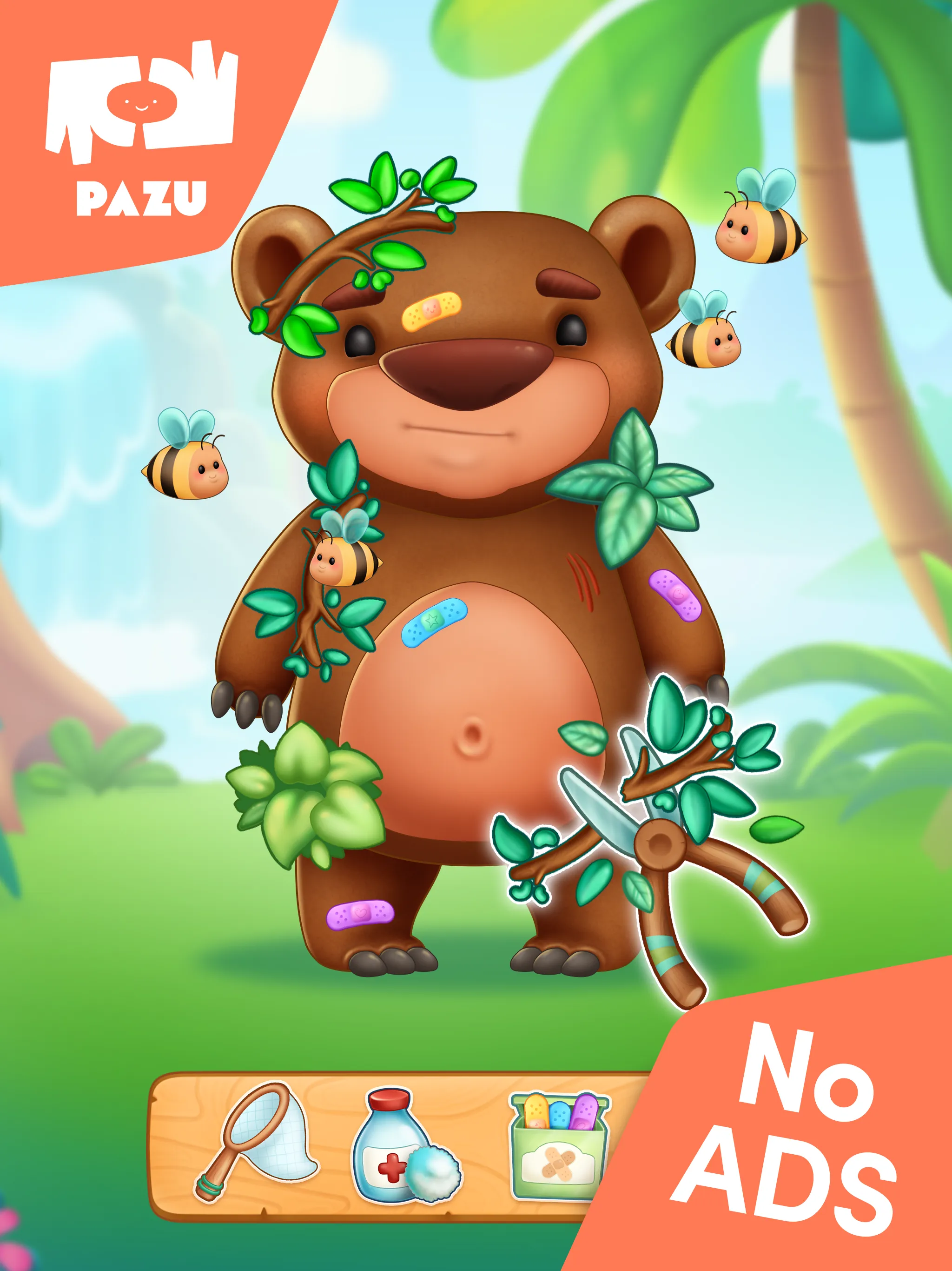 Jungle Animal Kids Care Games | Indus Appstore | Screenshot