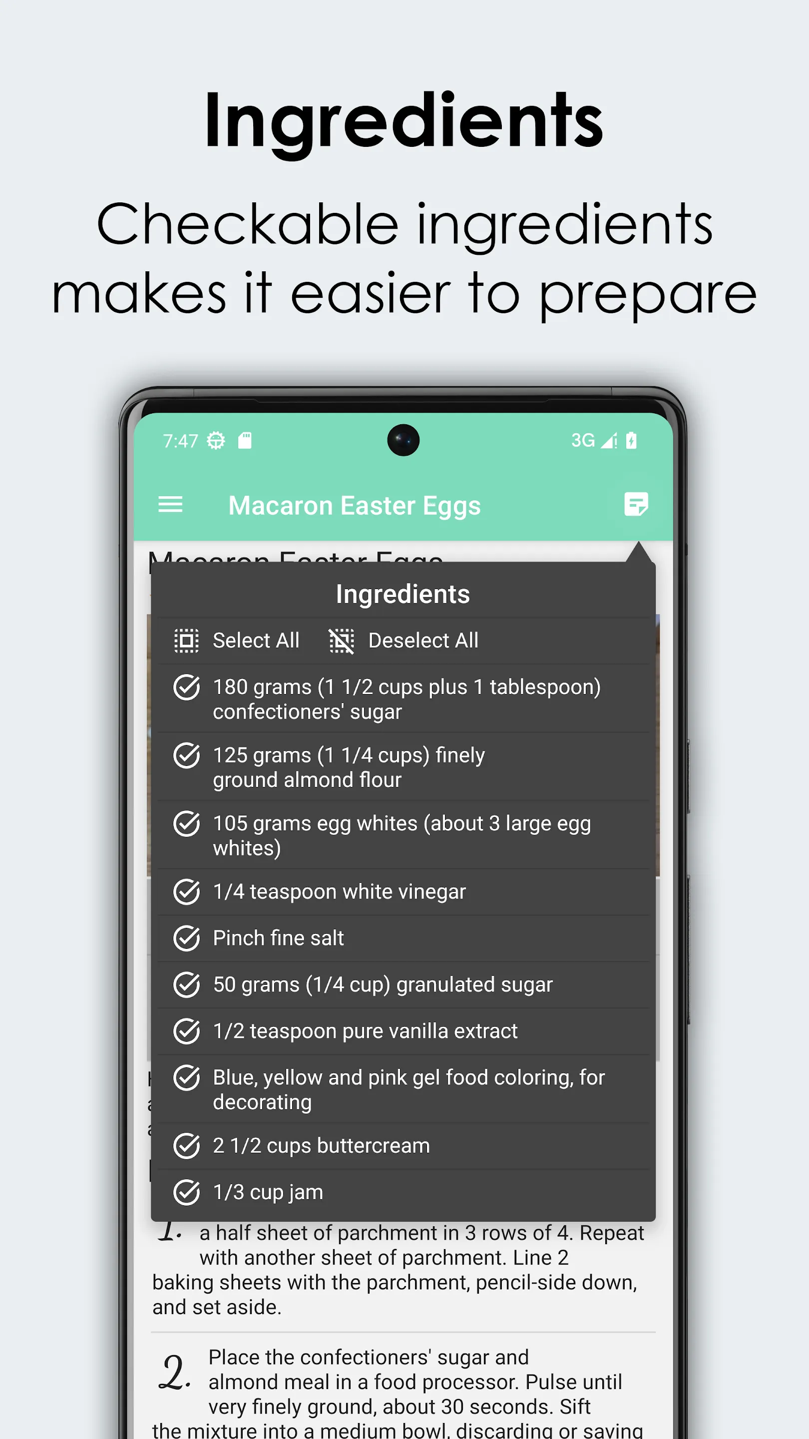 Macaroon Recipes Cookbook | Indus Appstore | Screenshot