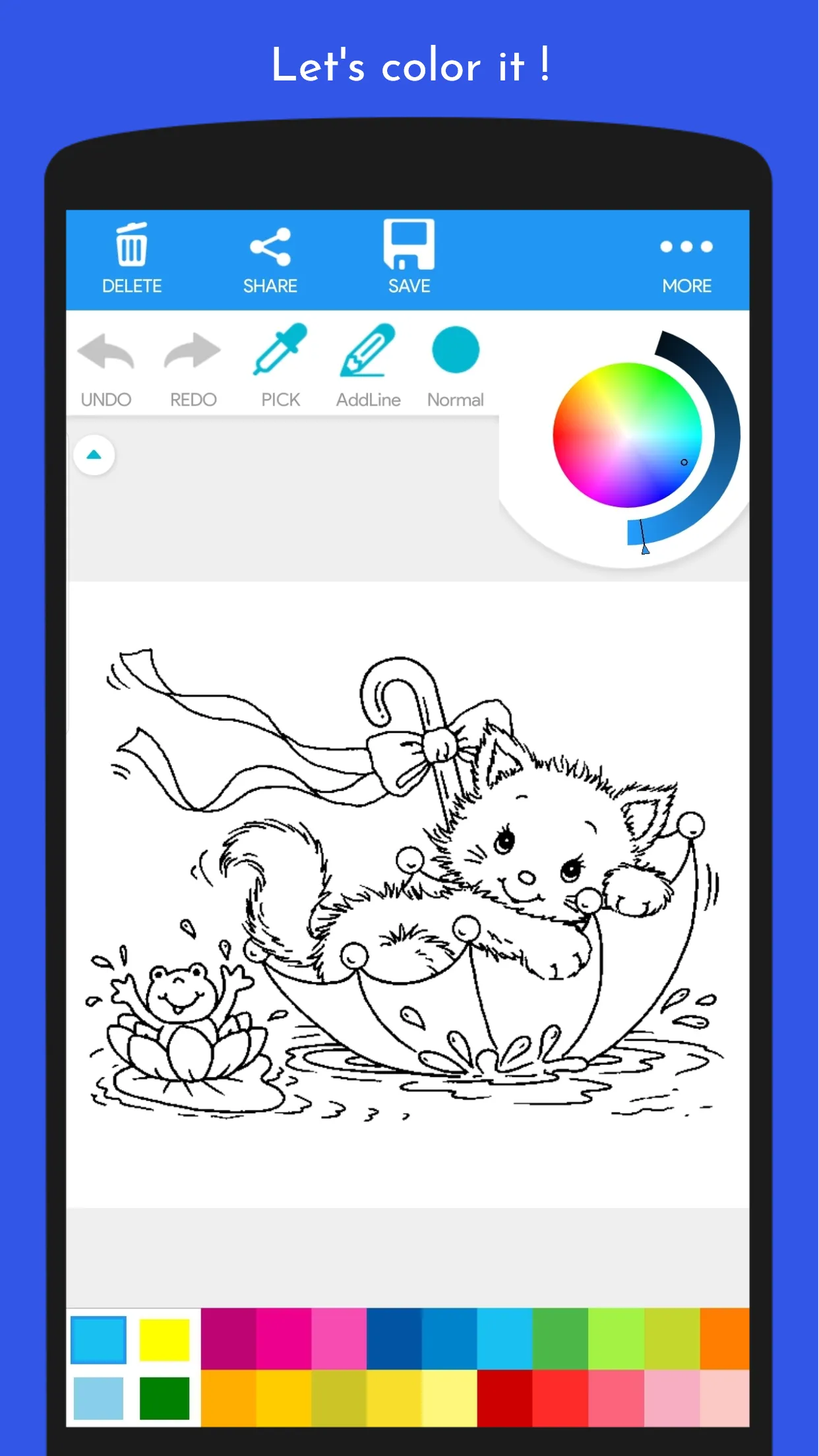 Cute Kitten Coloring Book | Indus Appstore | Screenshot