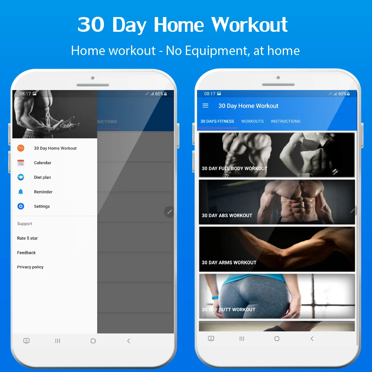 30 Day Home Workouts | Indus Appstore | Screenshot