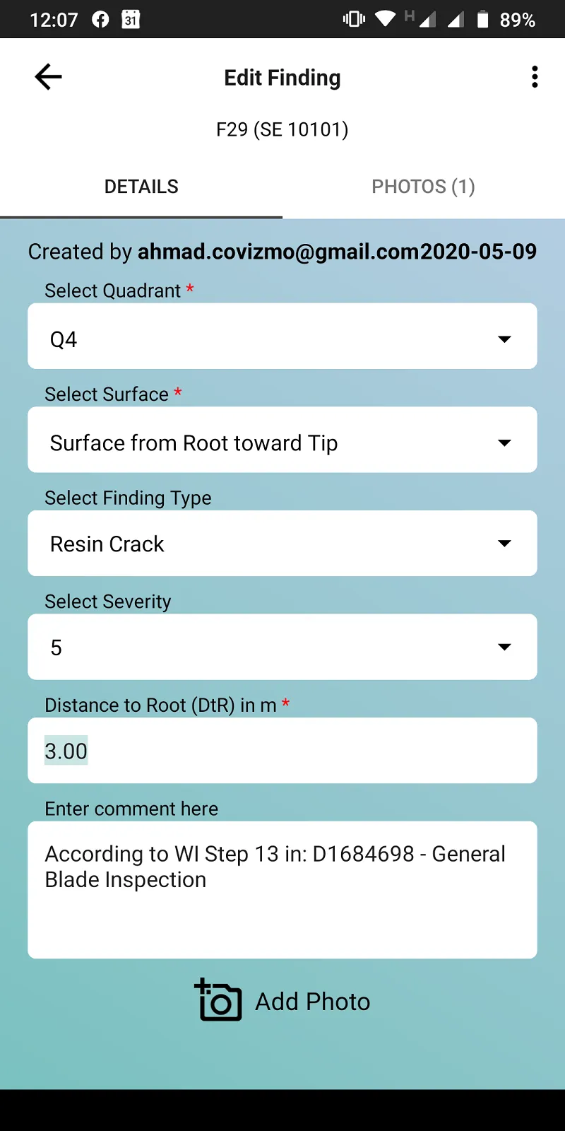 Internal Blade Inspection | Indus Appstore | Screenshot