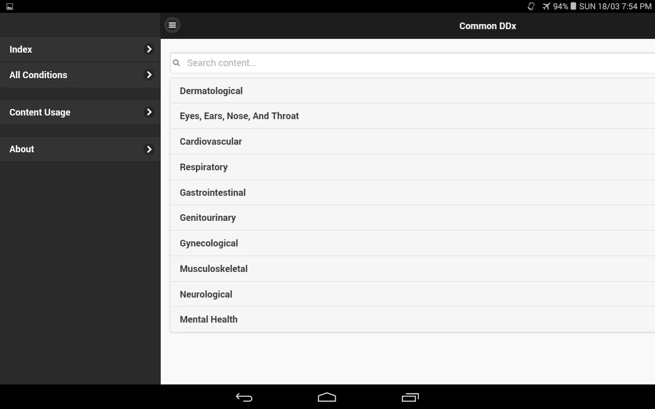 Common Differential Diagnosis | Indus Appstore | Screenshot