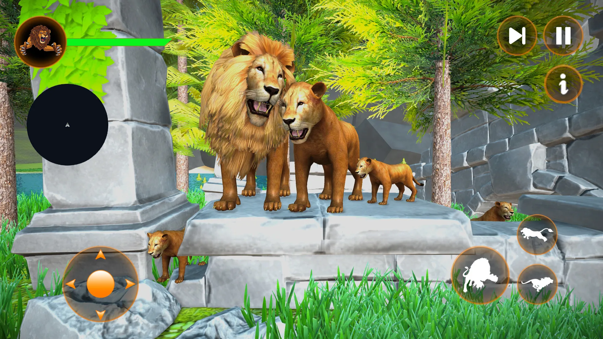 Lion Games Animal Wildlife Sim | Indus Appstore | Screenshot