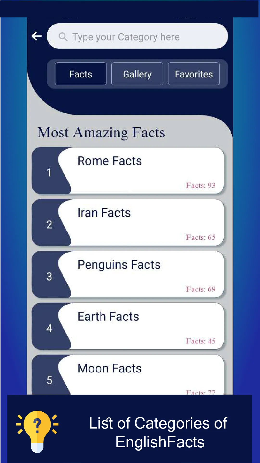 30000+ Amazing Facts offline | Indus Appstore | Screenshot