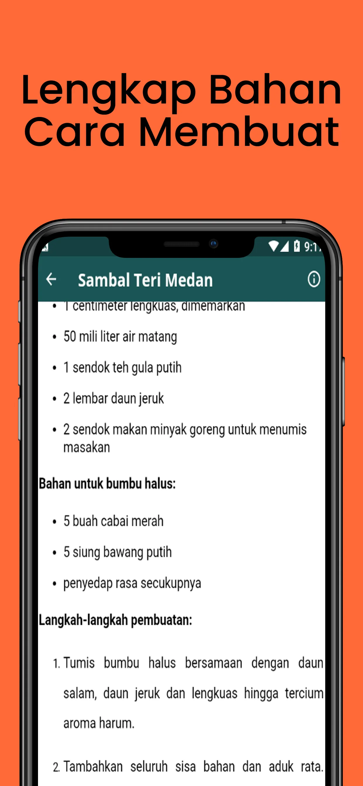 Resep Aneka Sambal Nusantara | Indus Appstore | Screenshot