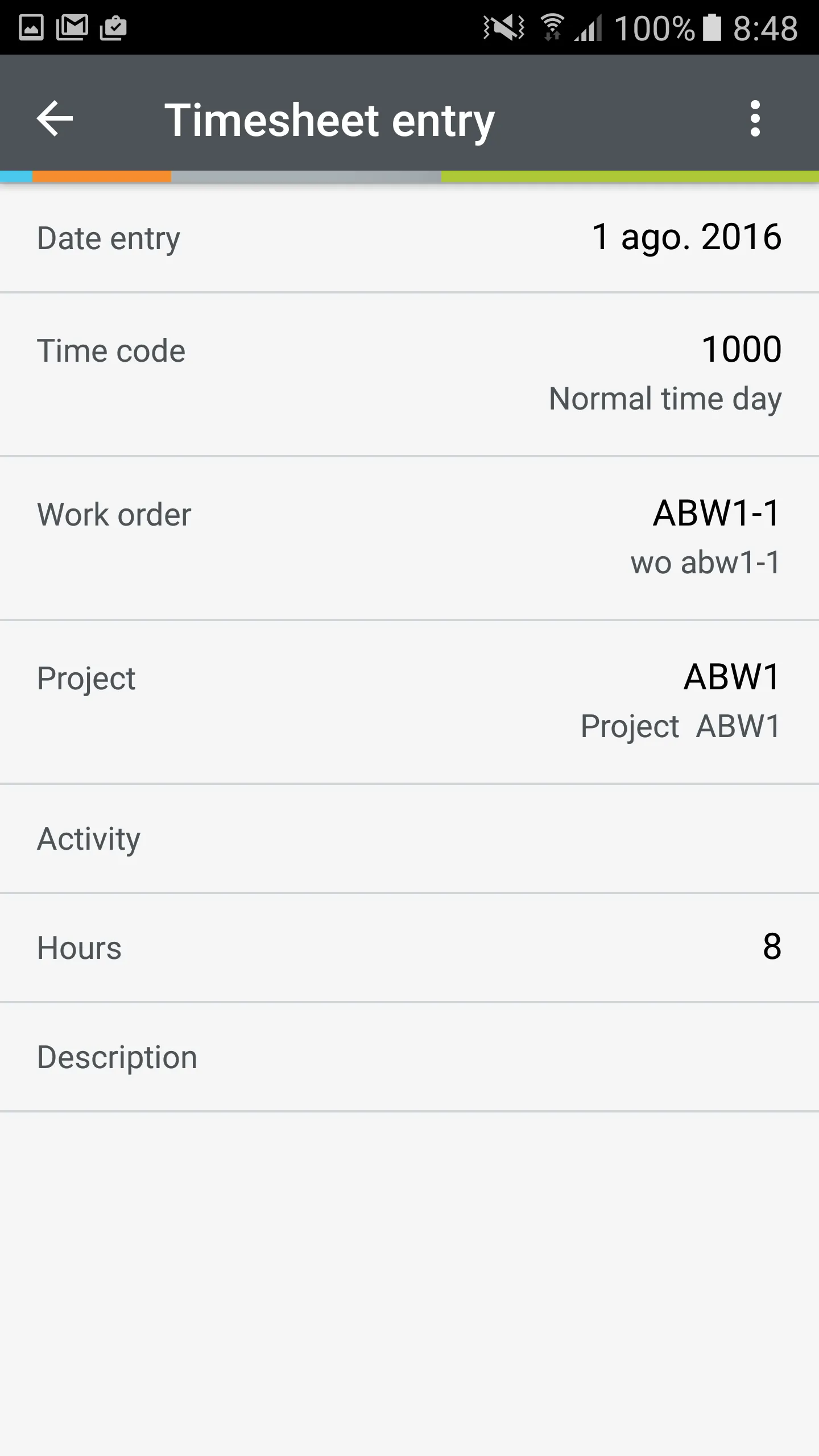 Unit4 Timesheets | Indus Appstore | Screenshot