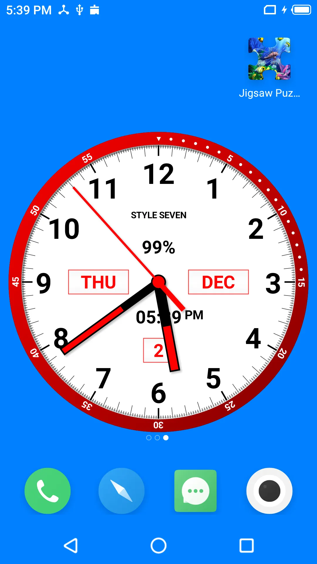 Color Analog Clock-7 | Indus Appstore | Screenshot