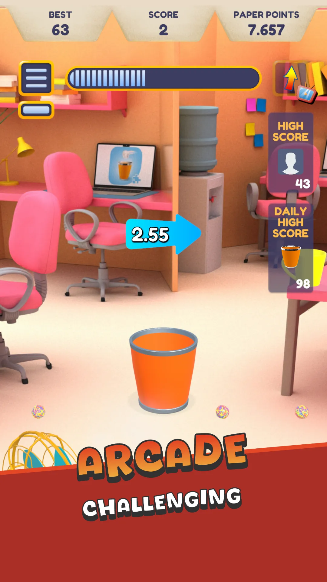 Paper Toss | Indus Appstore | Screenshot