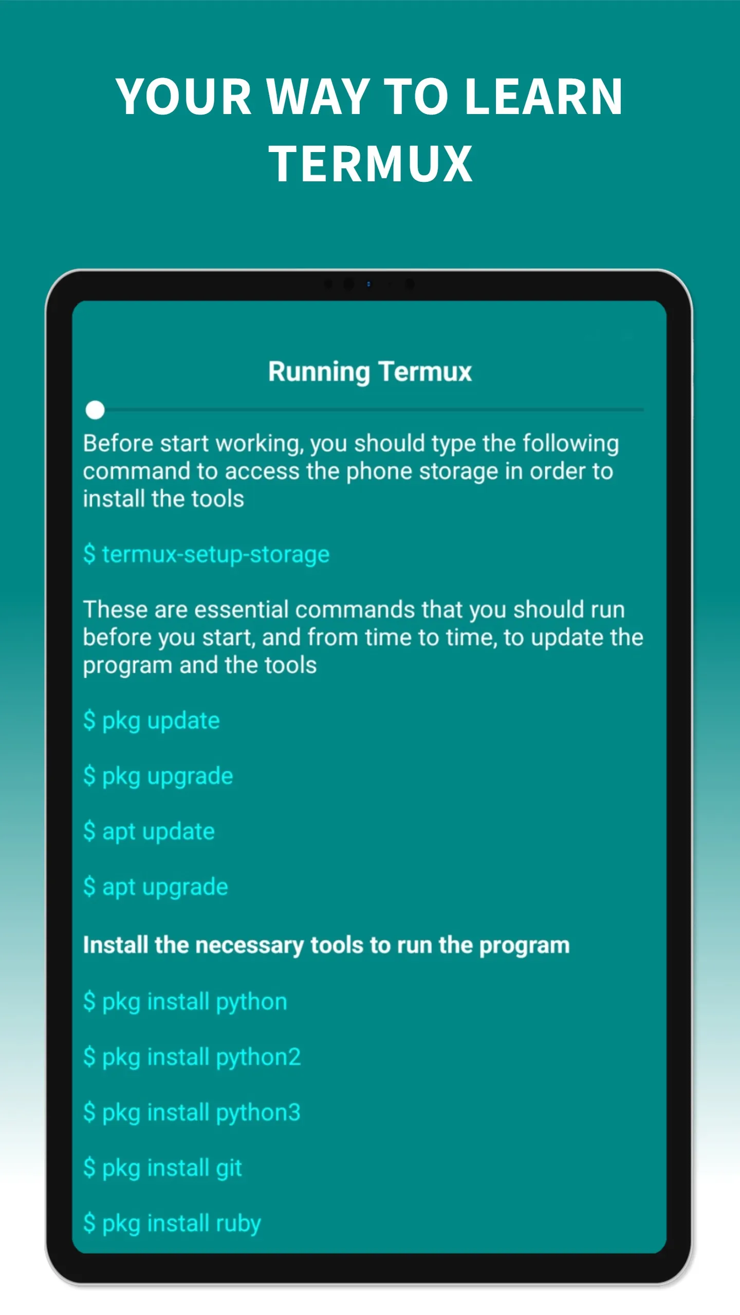 Learn Termux | Indus Appstore | Screenshot