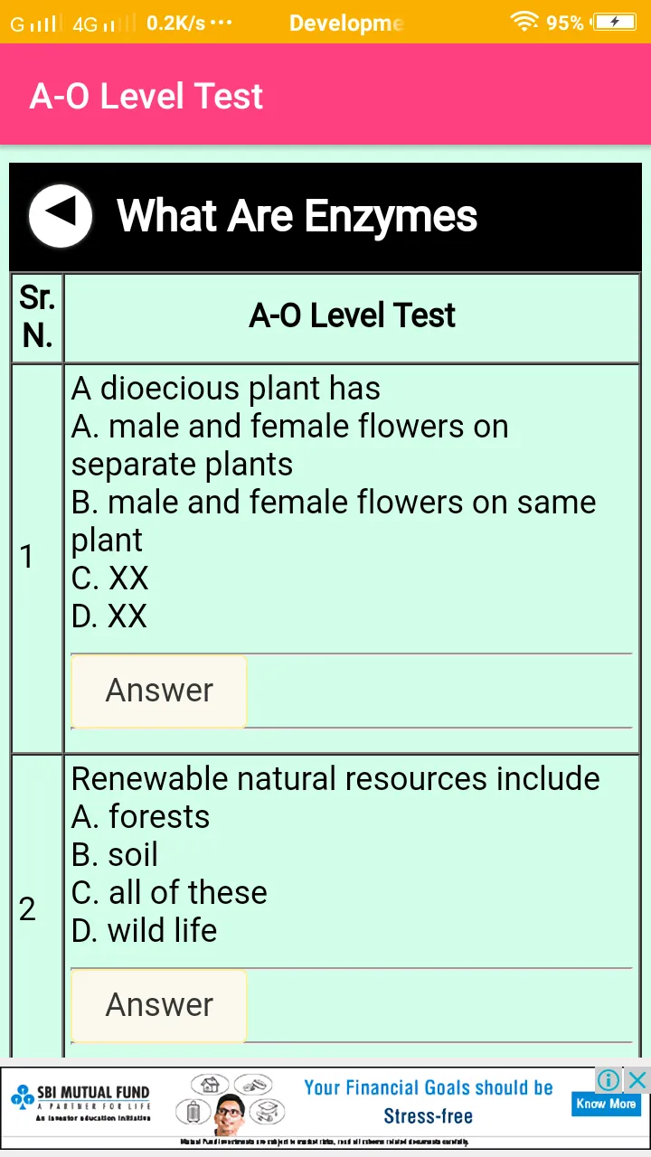 A-O Level Test | Indus Appstore | Screenshot