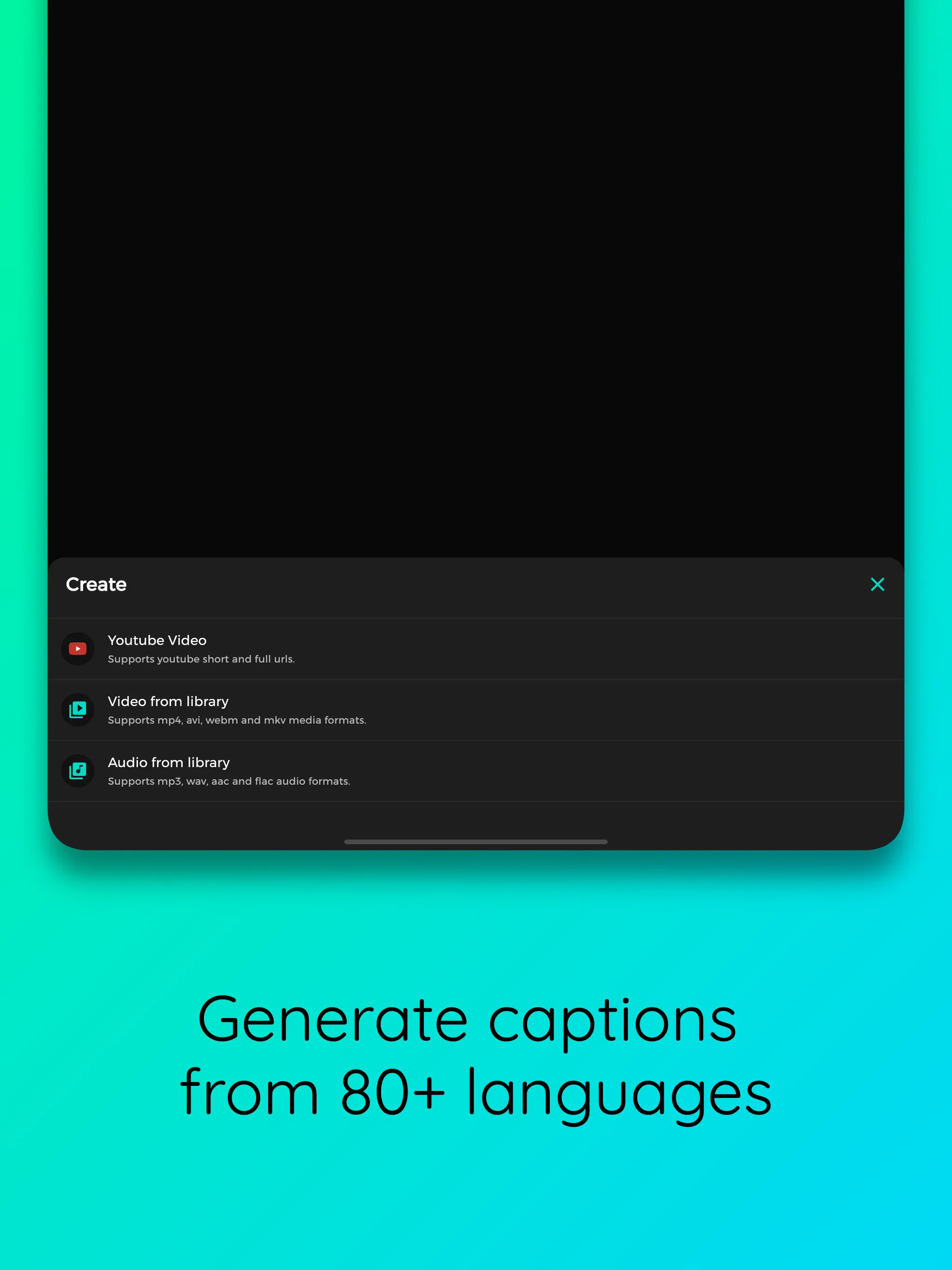 Automatic Captions & Subtitles | Indus Appstore | Screenshot