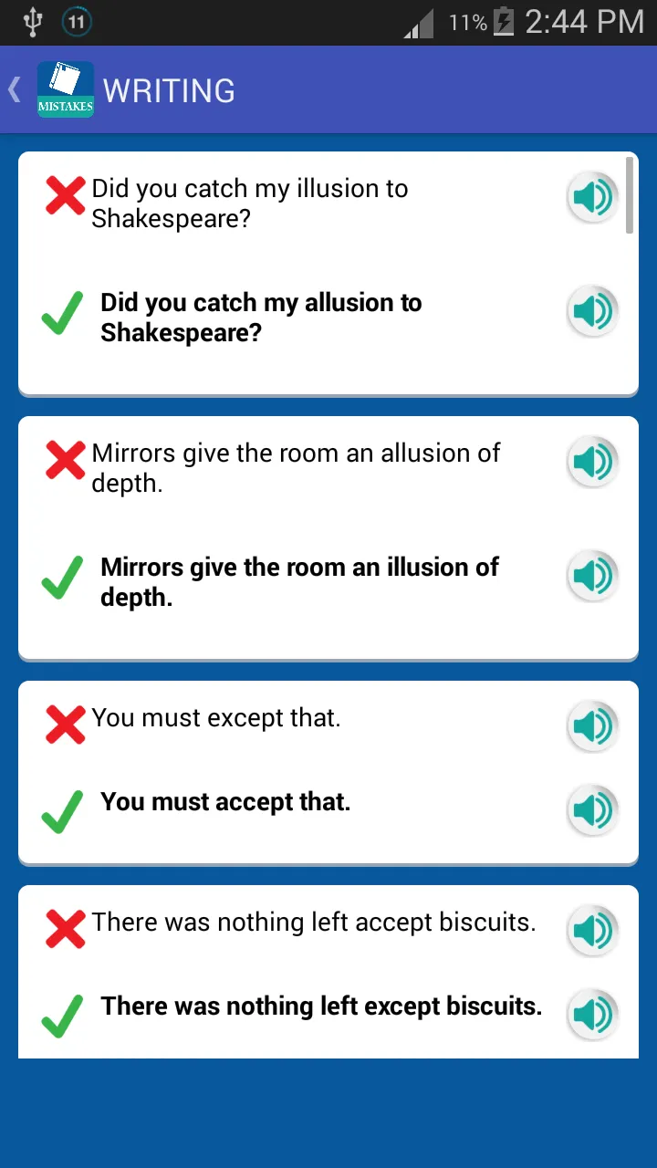 Common English Mistakes | Indus Appstore | Screenshot