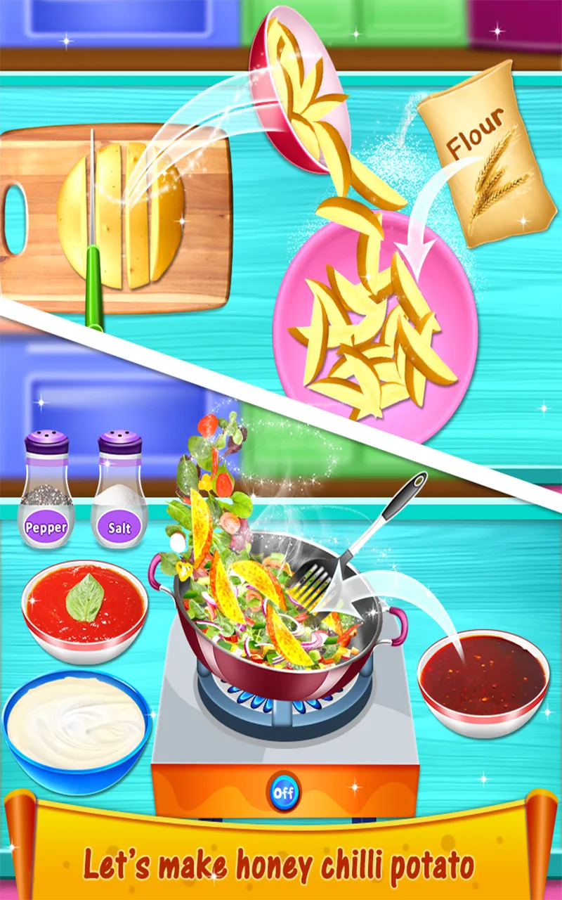 Crispy Fry Potato Cooking Game | Indus Appstore | Screenshot