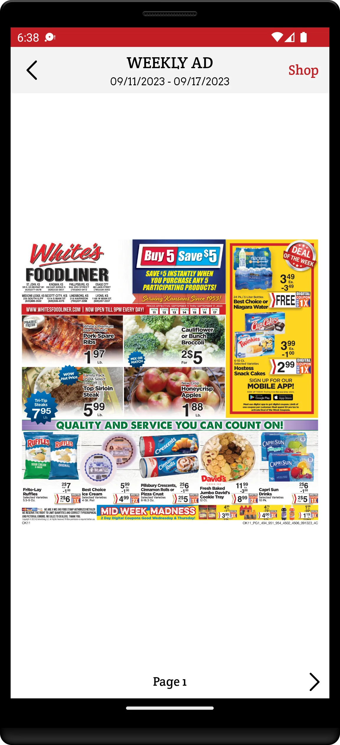 White's Foodliner | Indus Appstore | Screenshot