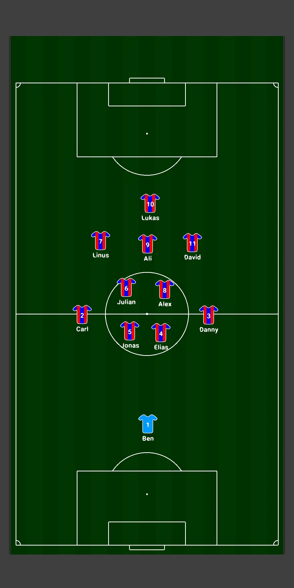 First 11 soccer lineup | Indus Appstore | Screenshot