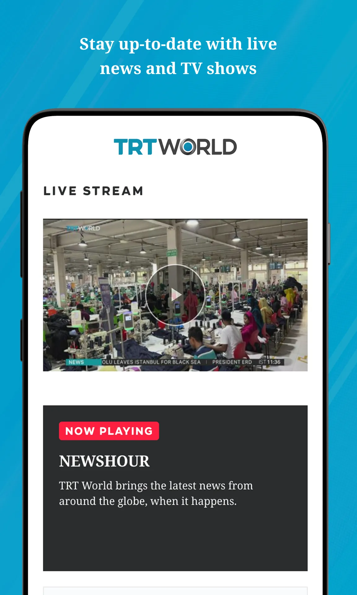 TRT World | Indus Appstore | Screenshot