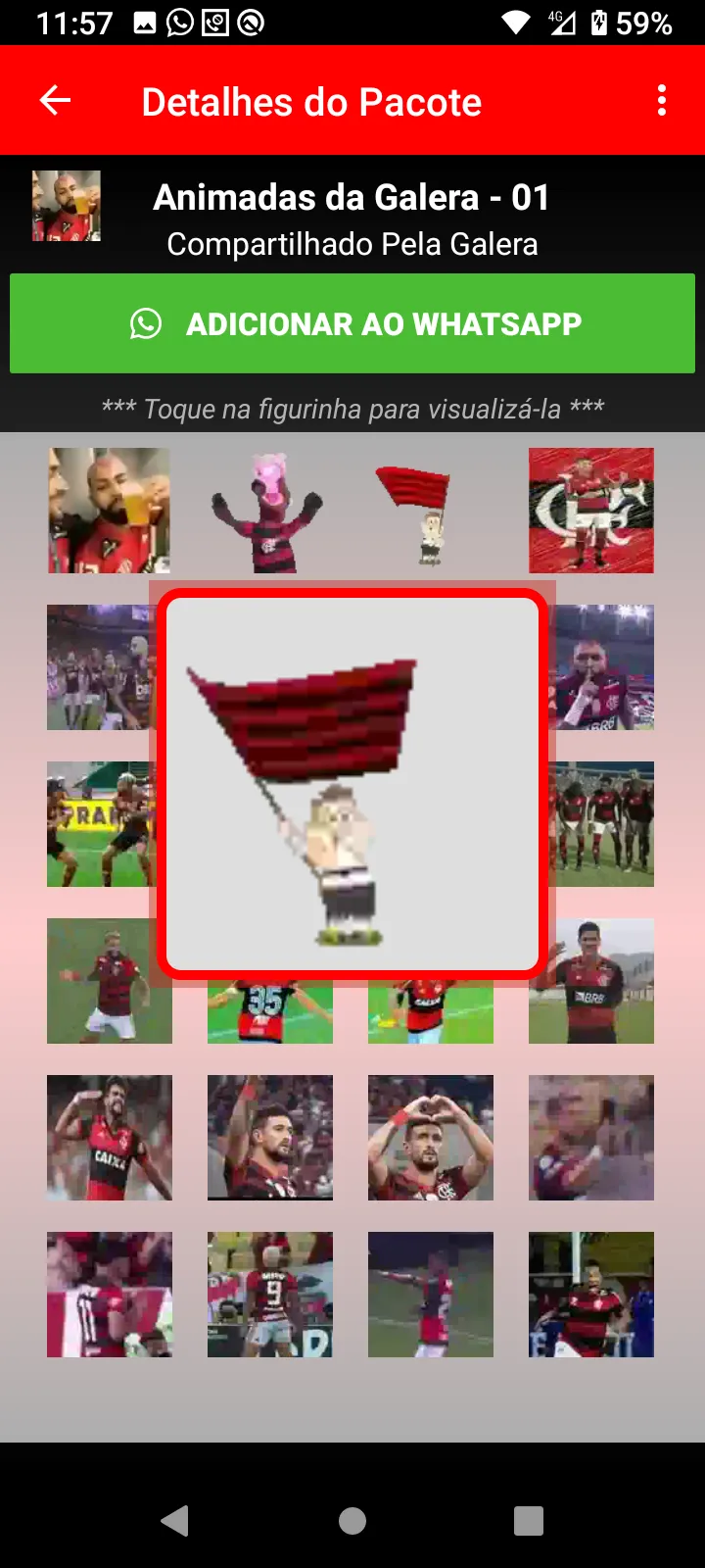 Figurinhas do Flamengo | Indus Appstore | Screenshot