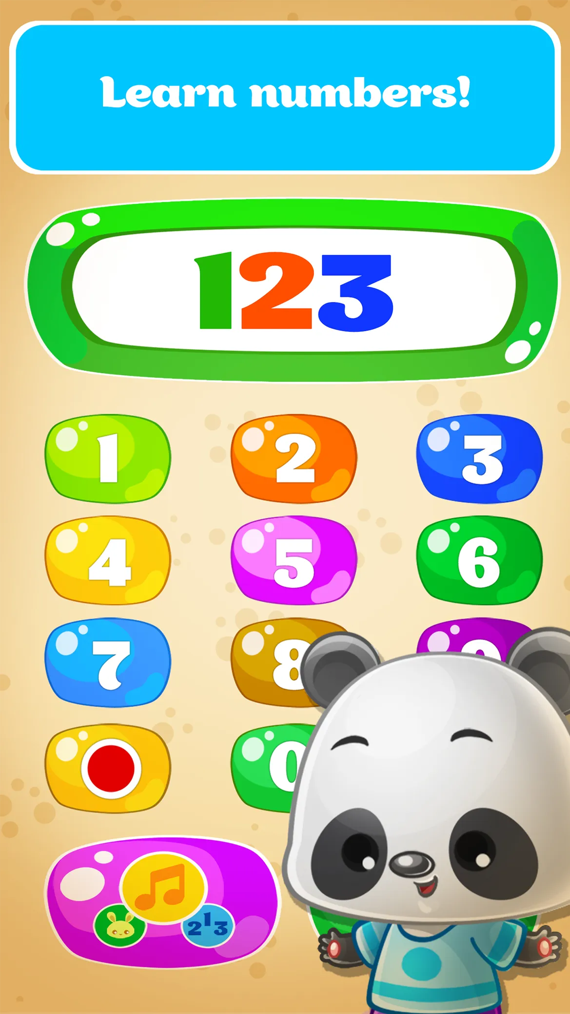 Babyphone game Numbers Animals | Indus Appstore | Screenshot