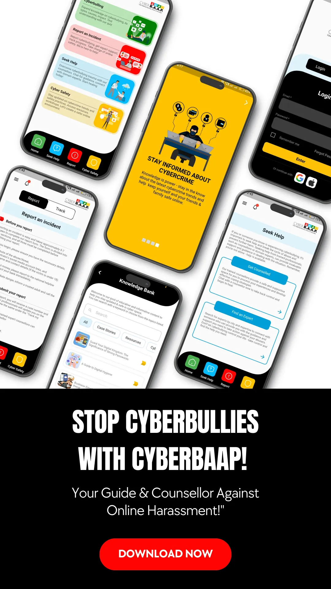 CYBERBAAP: Fight Bullying Now | Indus Appstore | Screenshot