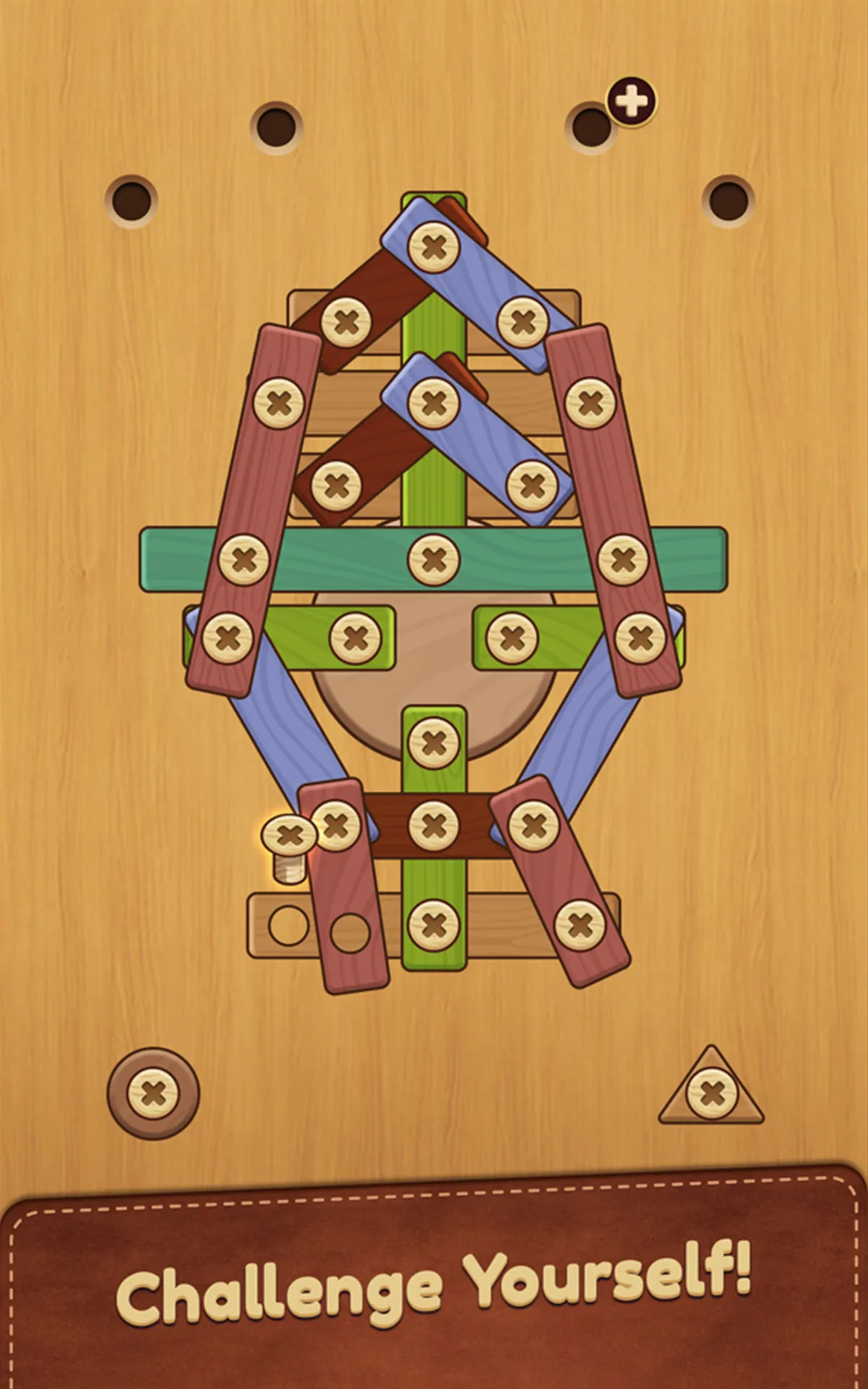 Nuts & Bolts Wood Puzzle | Indus Appstore | Screenshot