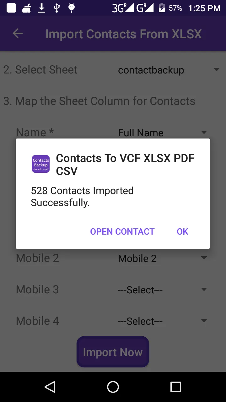 Contacts To VCF XLSX PDF CSV | Indus Appstore | Screenshot