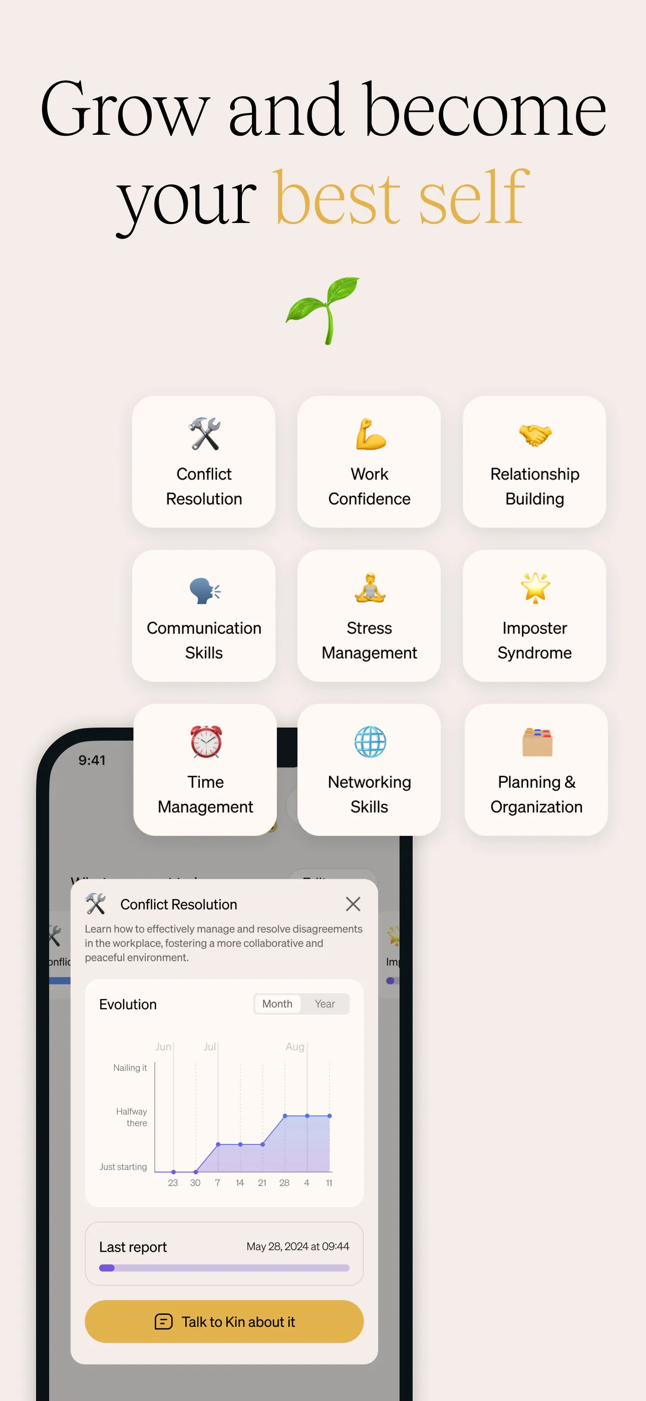 Kin, Your Personal AI Coach | Indus Appstore | Screenshot