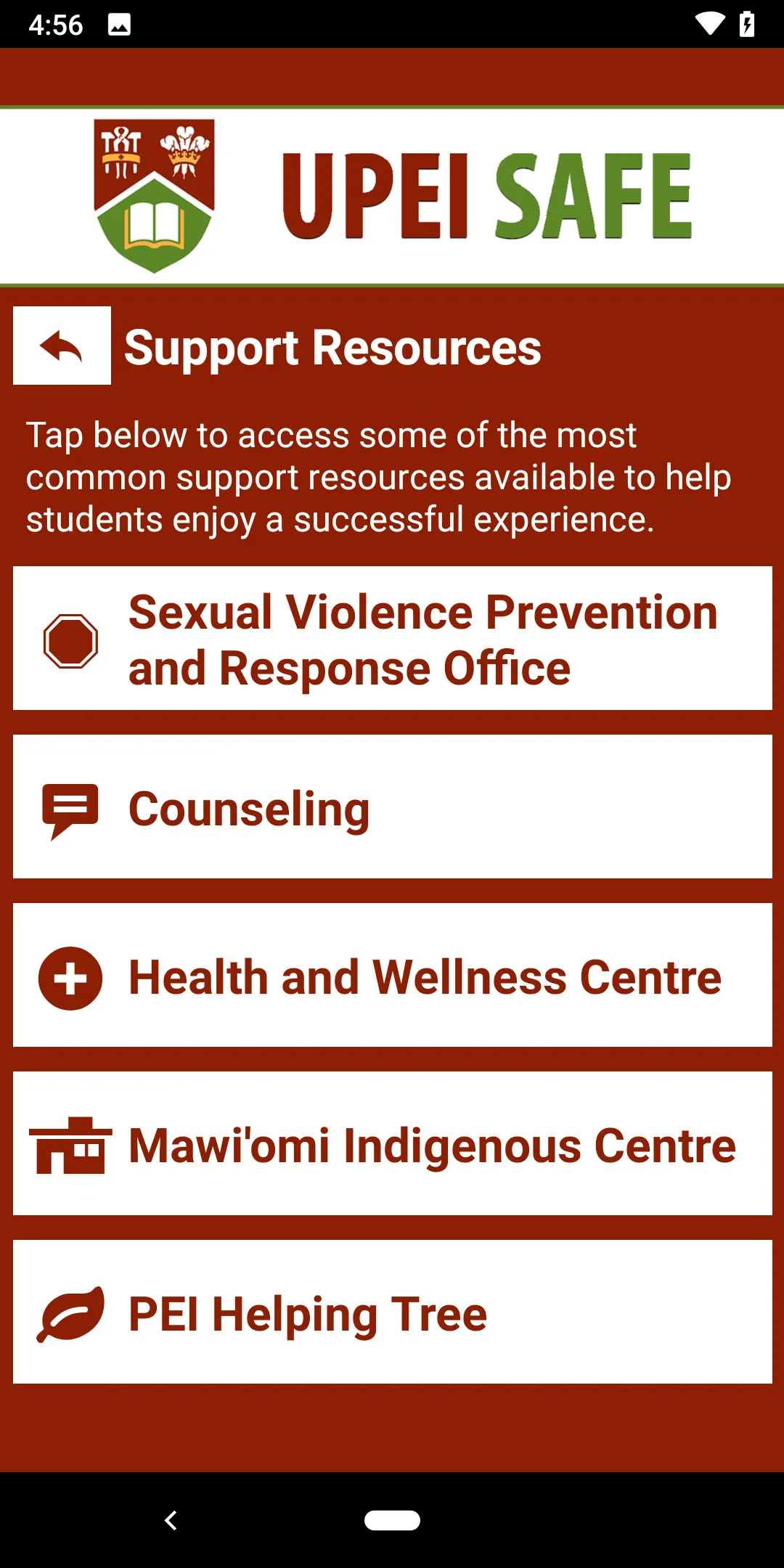 UPEI SAFE | Indus Appstore | Screenshot