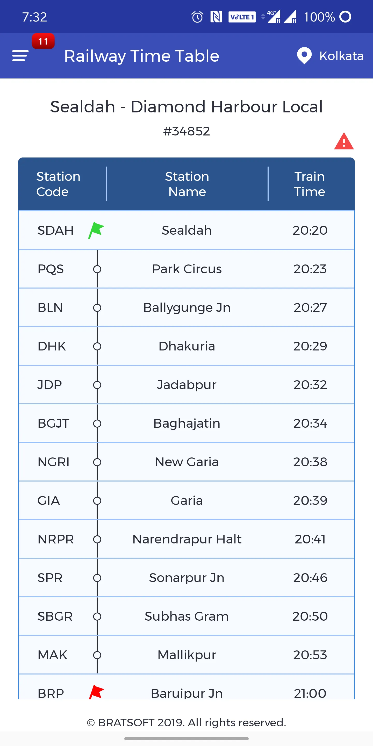 RTT Kolkata: Offline Rail Time | Indus Appstore | Screenshot