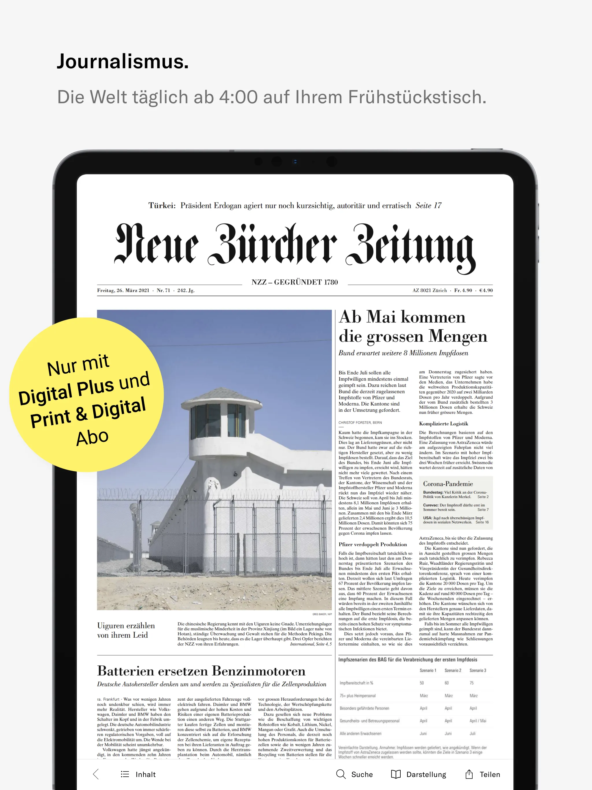 NZZ E-Paper (Digital Plus) | Indus Appstore | Screenshot