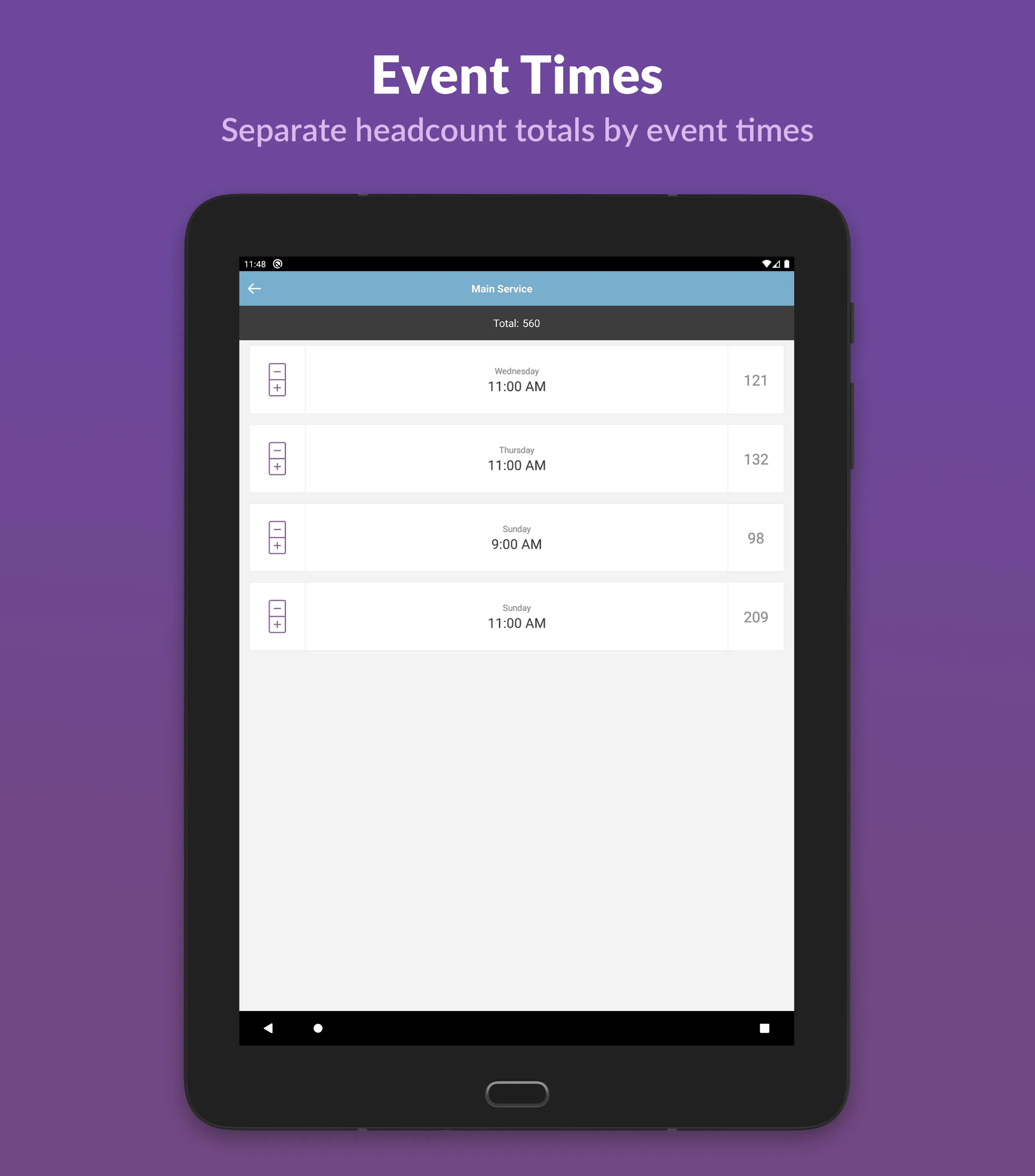 Planning Center Headcounts | Indus Appstore | Screenshot