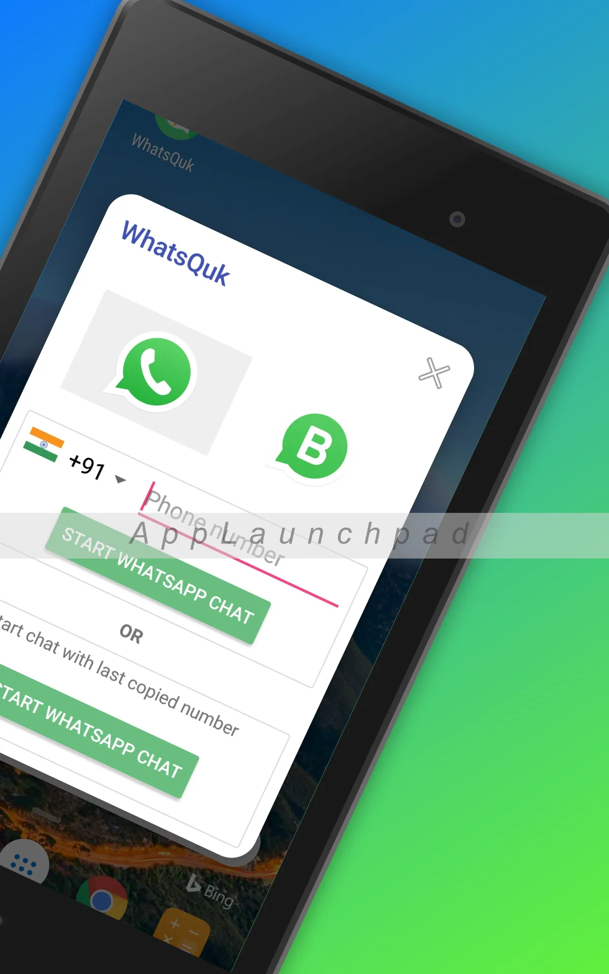 Chat Without Saving Number -WQ | Indus Appstore | Screenshot