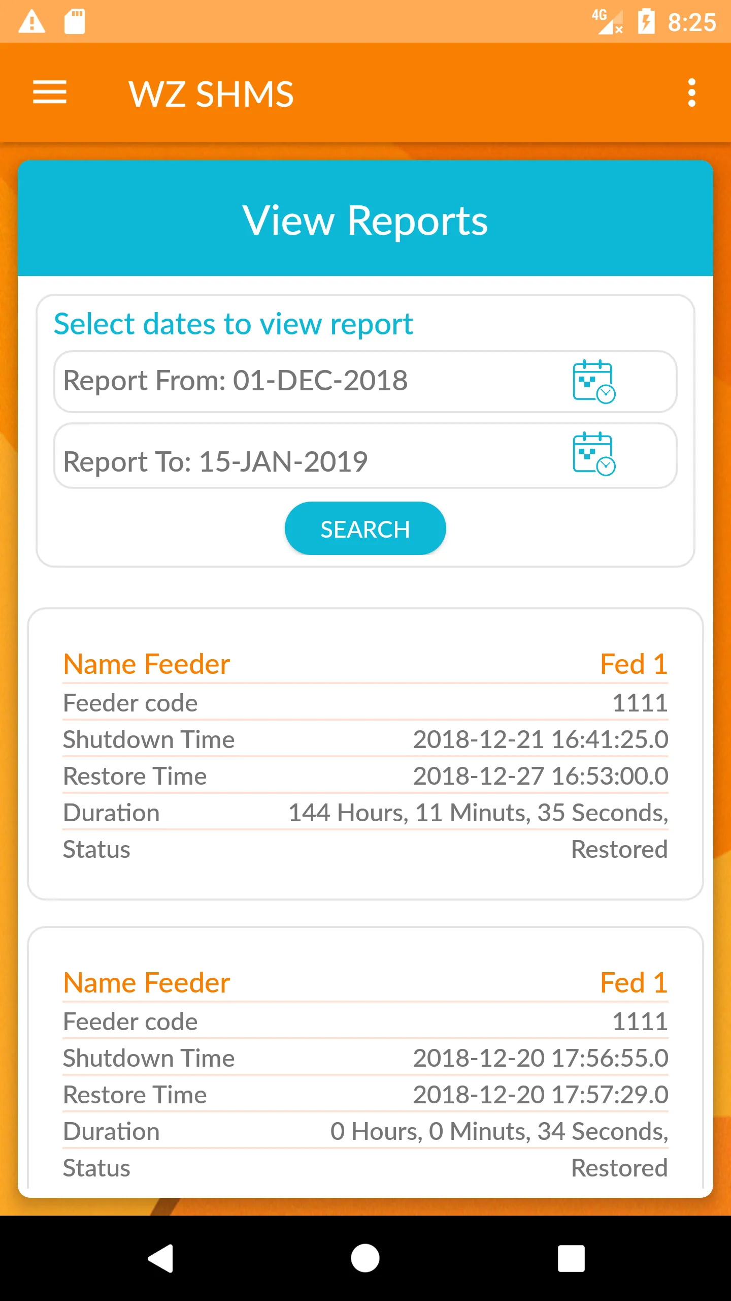 WZ SHMS: Shutdown-Monitoring | Indus Appstore | Screenshot