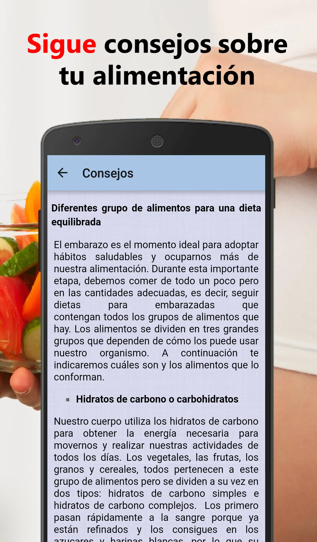 Menú para Embarazadas Diario | Indus Appstore | Screenshot