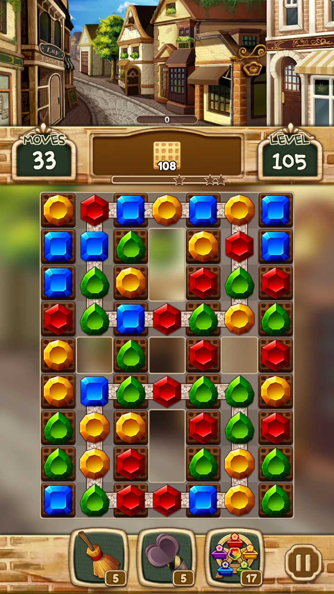 Jewel pretty alley: Match 3 | Indus Appstore | Screenshot