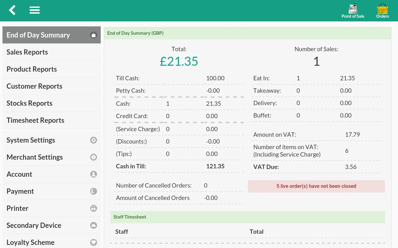 Pocket PoS - EPOS Till System | Indus Appstore | Screenshot