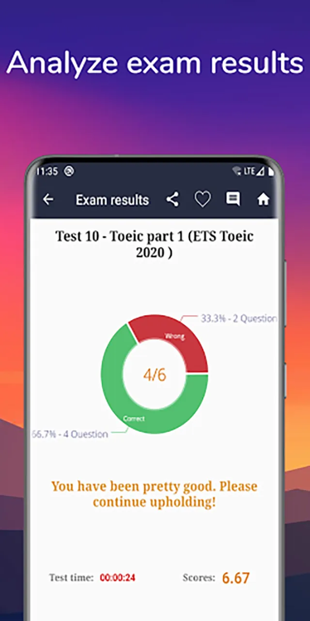 Practice the TOEIC Test | Indus Appstore | Screenshot